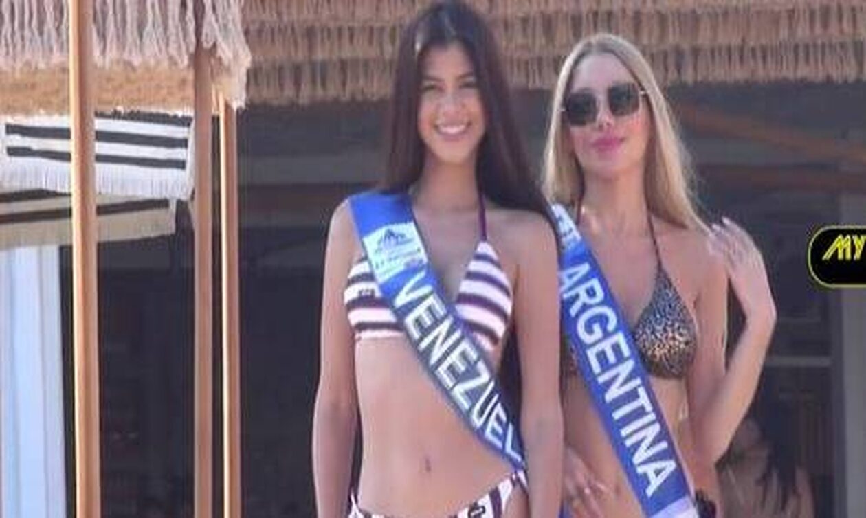 Μύκονος: Τα μοντέλα των καλλιστείων έκαναν πασαρέλα στην παραλία και ξεσήκωσαν τους λουόμενους