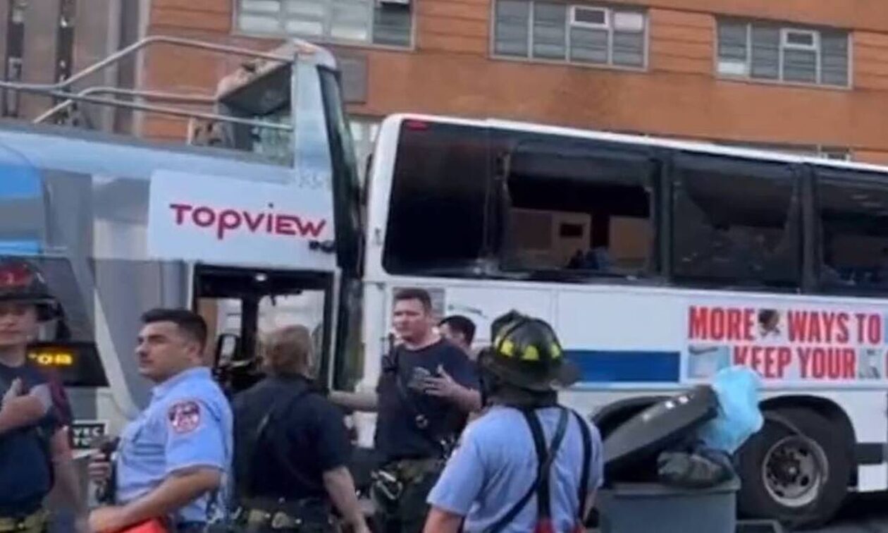 Νέα Υόρκη: Πάνω από 50 οι τραυματίες από τη σύγκρουση λεωφορείων