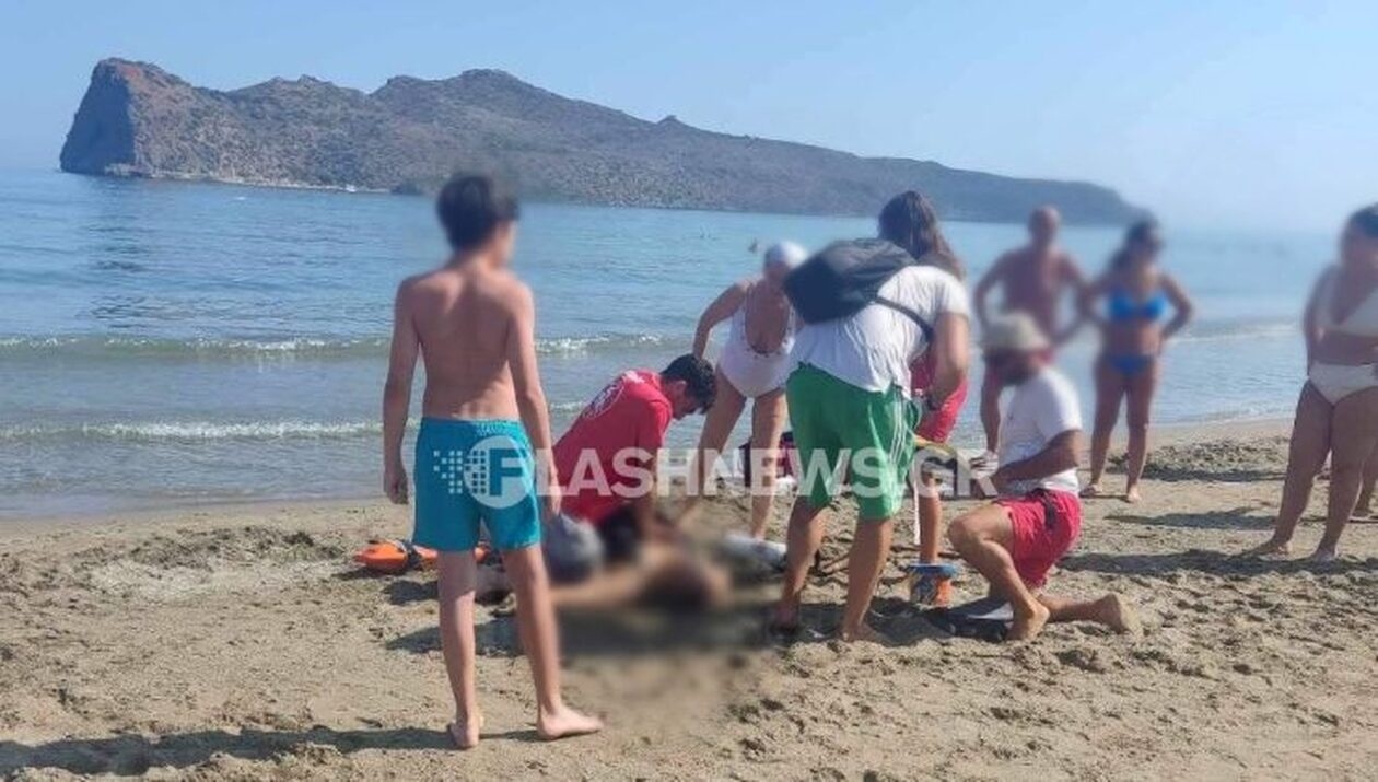 Χανιά: Τελευταίο μπάνιο για γυναίκα στην παραλία Αγίας Μαρίνας