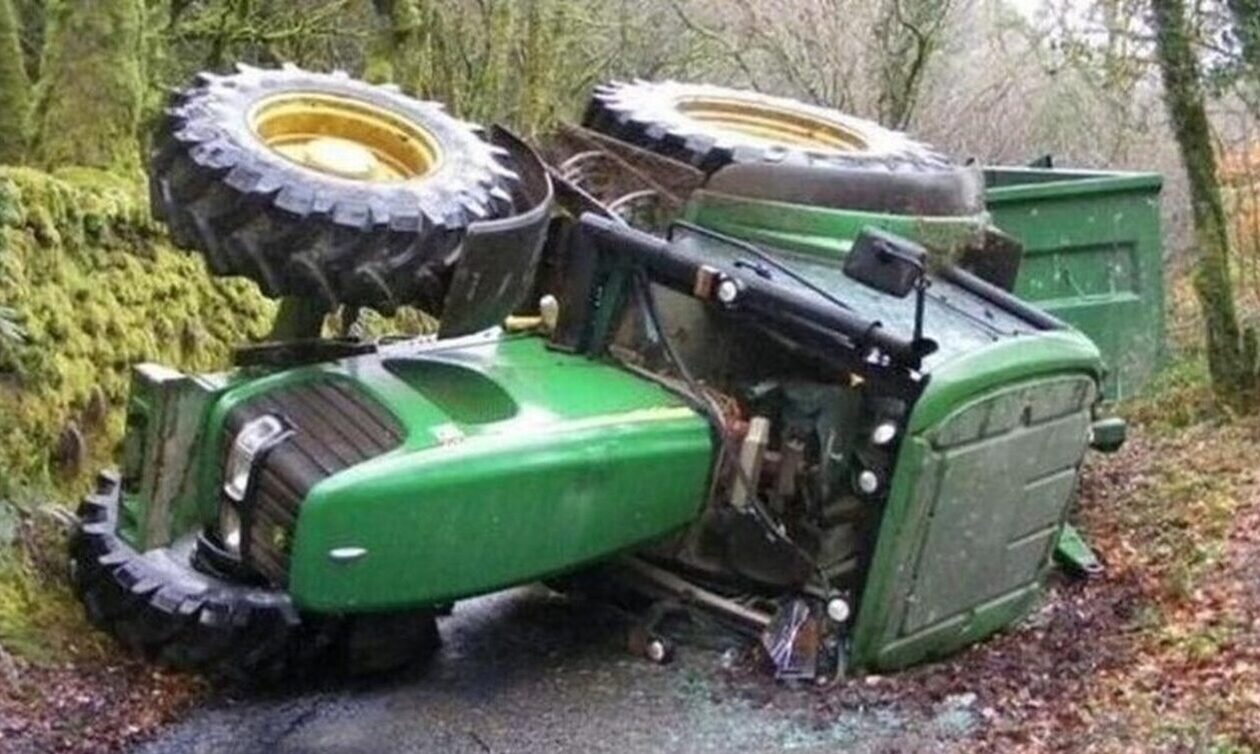 Τραγωδία στην Κόρινθο: Αγρότης καταπλακώθηκε από το τρακτέρ του