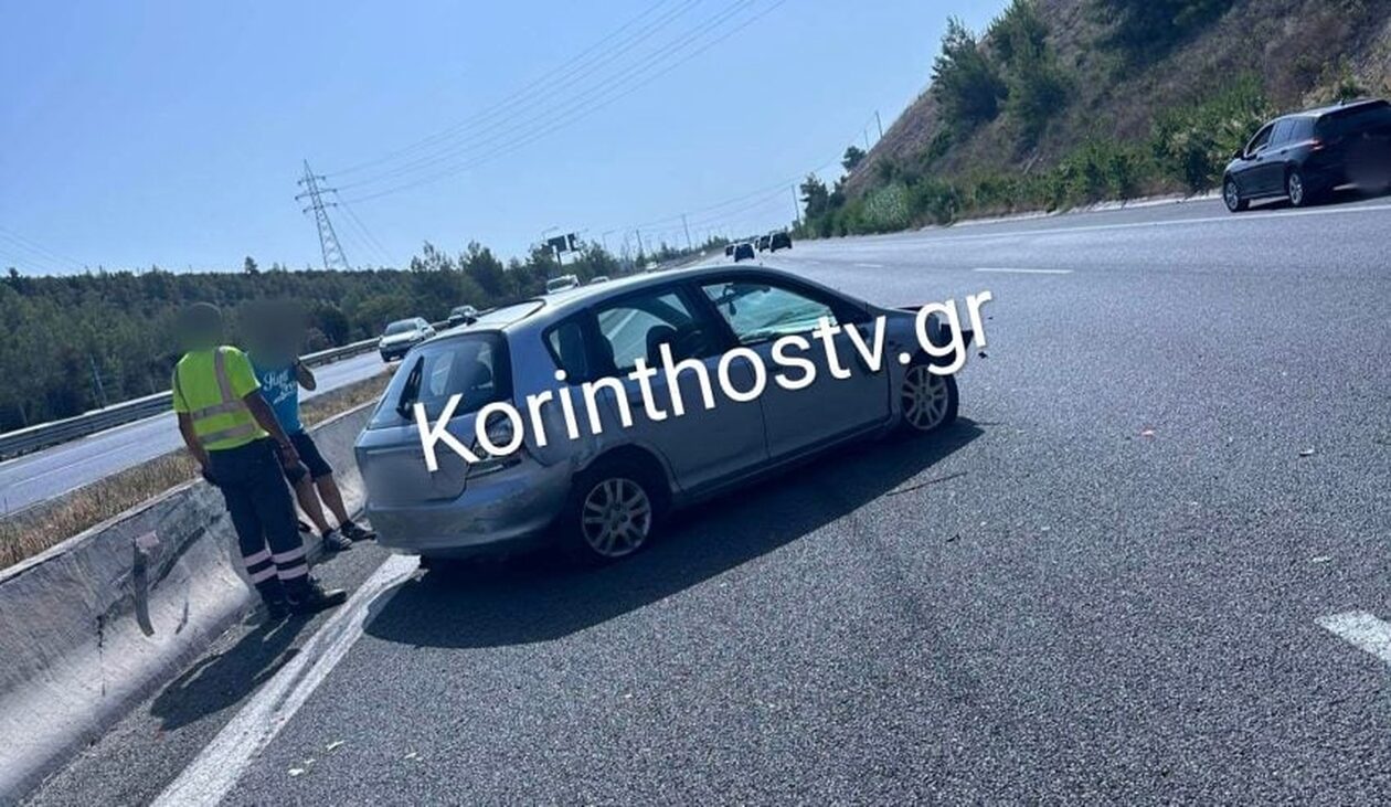Τροχαίο στην Εθνική Οδό Αθηνών – Κορίνθου: Αυτοκίνητο έπεσε στις μπάρες