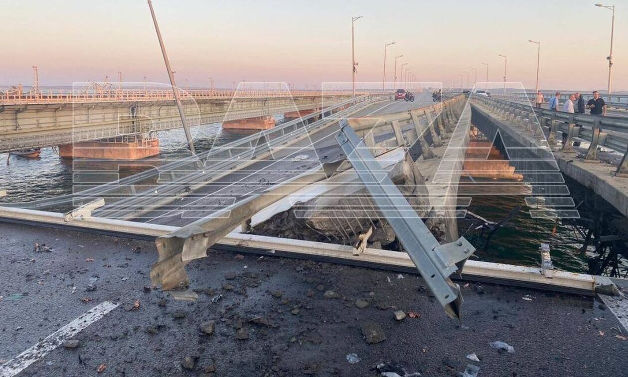 Γέφυρα της Κριμαίας: Εικόνες και βίντεο από την καταστροφή – Αλληλοκατηγορίες Μόσχας-Κιέβου