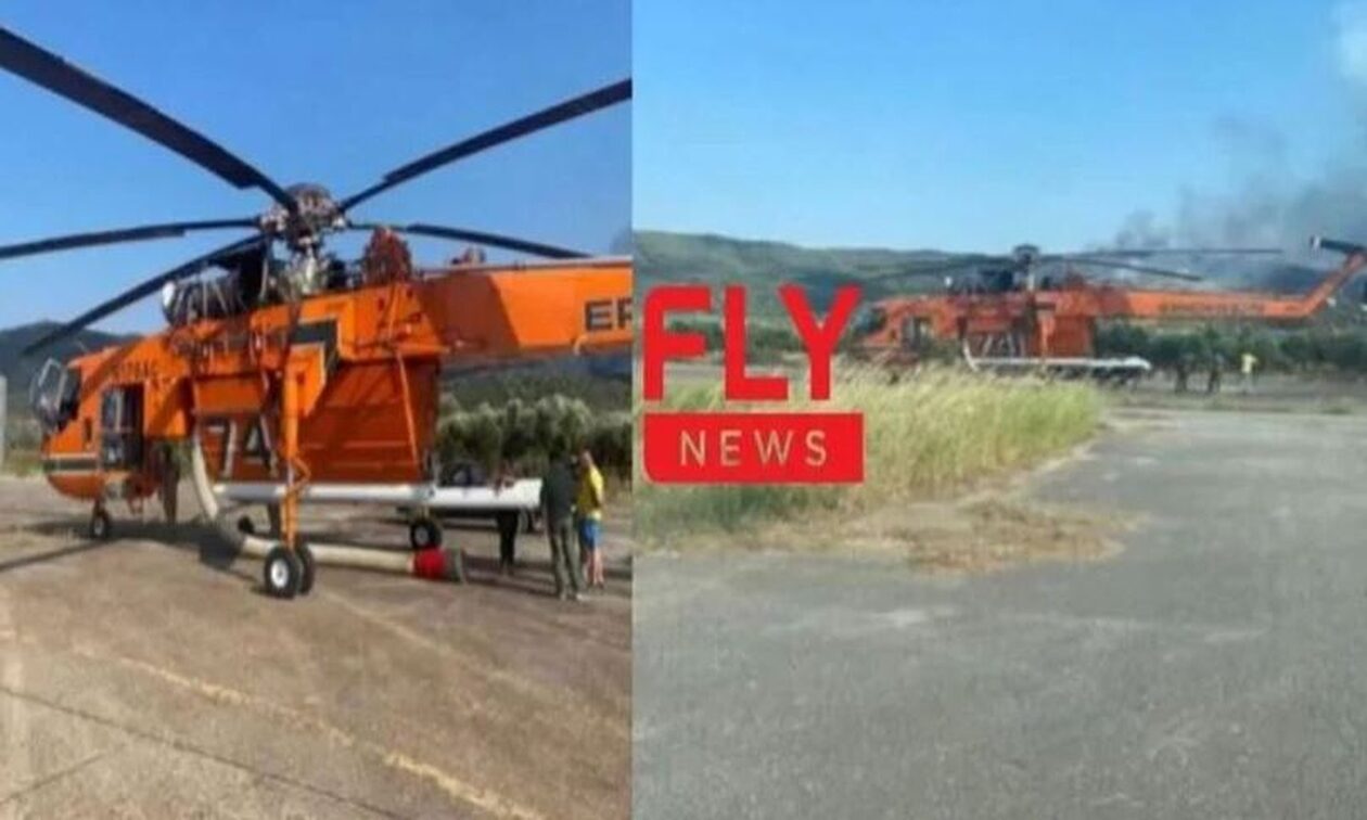 Φωτιά στη Λακωνία: Μαίνεται ανεξέλεγκτη – Αναγκαστική προσγείωση ελικοπτέρου  ERRICSON