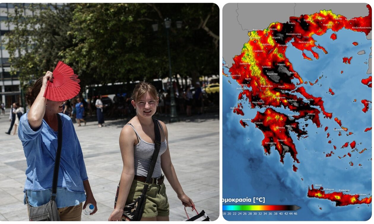 Καιρός: «Καμίνι» η χώρα – Σήμερα 8,7 εκατ. πληθυσμού θα βιώσουν θερμοκρασίες άνω των 41 °C