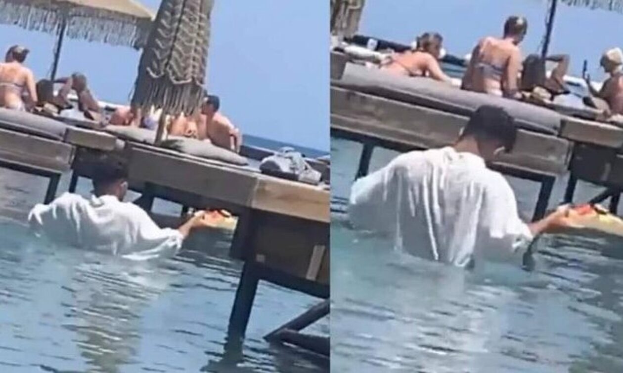 Φωτιά στη Ρόδο: Κάηκε το beach bar με τον σερβιτόρο που έφερνε παραγγελίες… κολυμπώντας (pics)