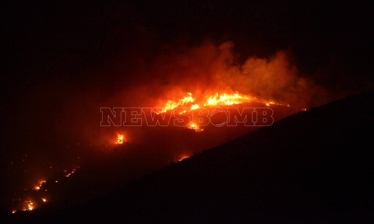 Φωτιά στη Μαγνησία: «Χτυπάει» συνεχώς το 112 στα κινητά των κατοίκων