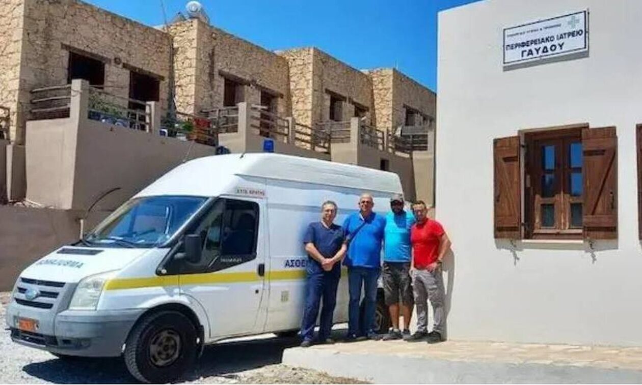Η υπόσχεση έγινε πράξη στη Γαύδο: Παραδόθηκε νέο ασθενοφόρο για το Περιφερειακό Ιατρείο