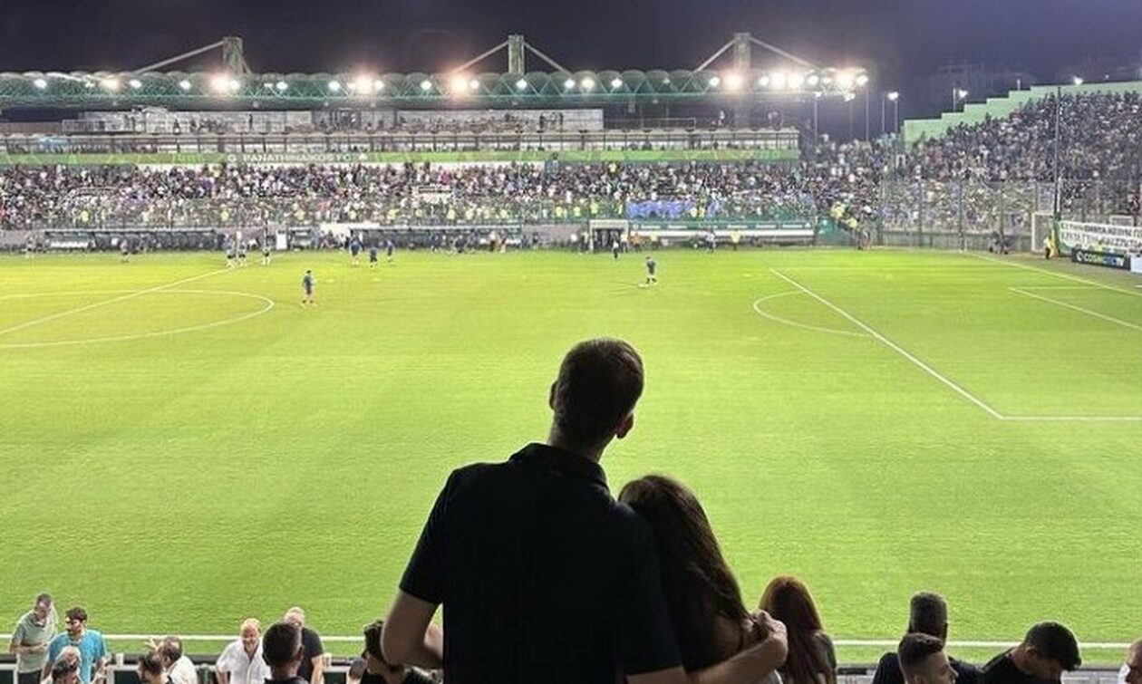 Κώστας Μπακογιάννης: Μαζί με την κόρη του στη Λεωφόρο για το Παναθηναϊκός – Ντνίπρο