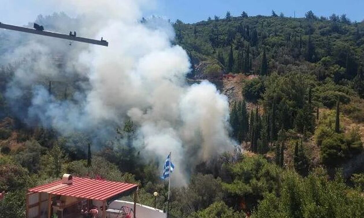 Σάμος: Υπό μερικό έλεγχο η φωτιά