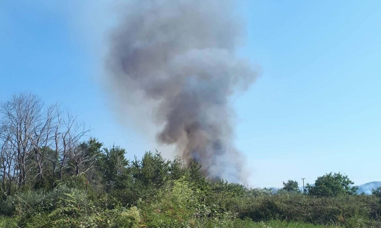 Φωτιά τώρα στην Κέρκυρα: Καίει στην περιοχή Βραγκανιώτικα