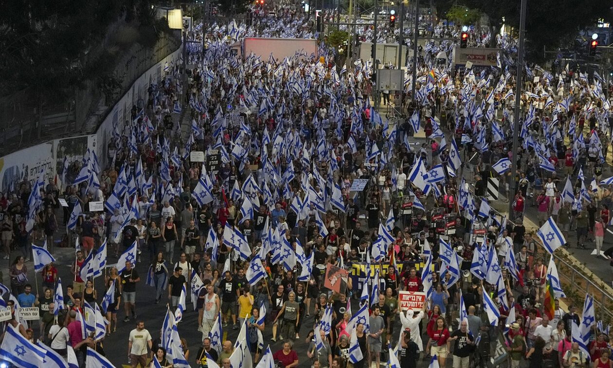 Ισραήλ: Χιλιάδες πολίτες ξανά στον δρόμο εναντίον της μεταρρύθμισης της δικαιοσύνης