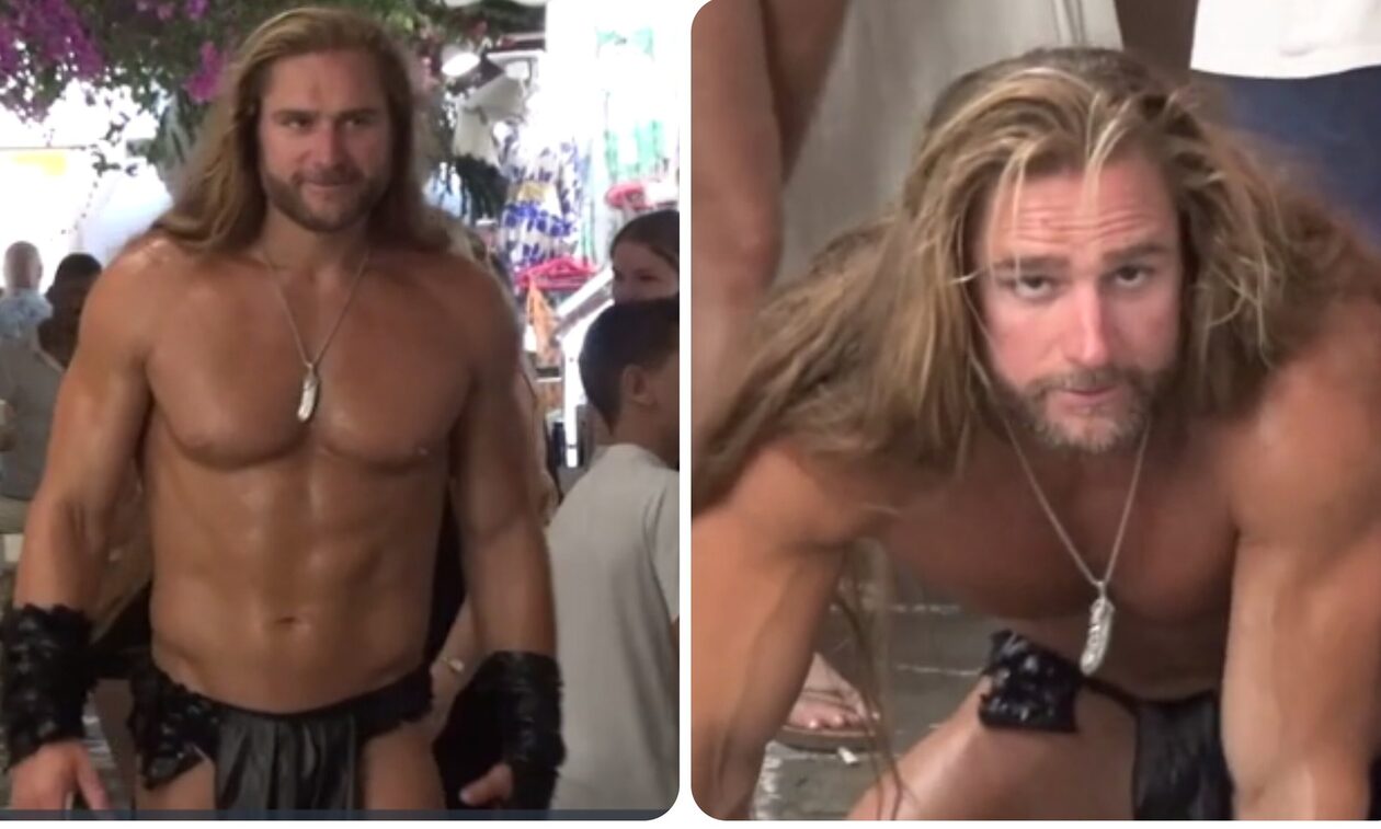 Μύκονος: Έγινε και αυτό στο νησί των ανέμων – Ο «Ταρζάν» κάνει κωλοτούμπες στα Ματογιάννια