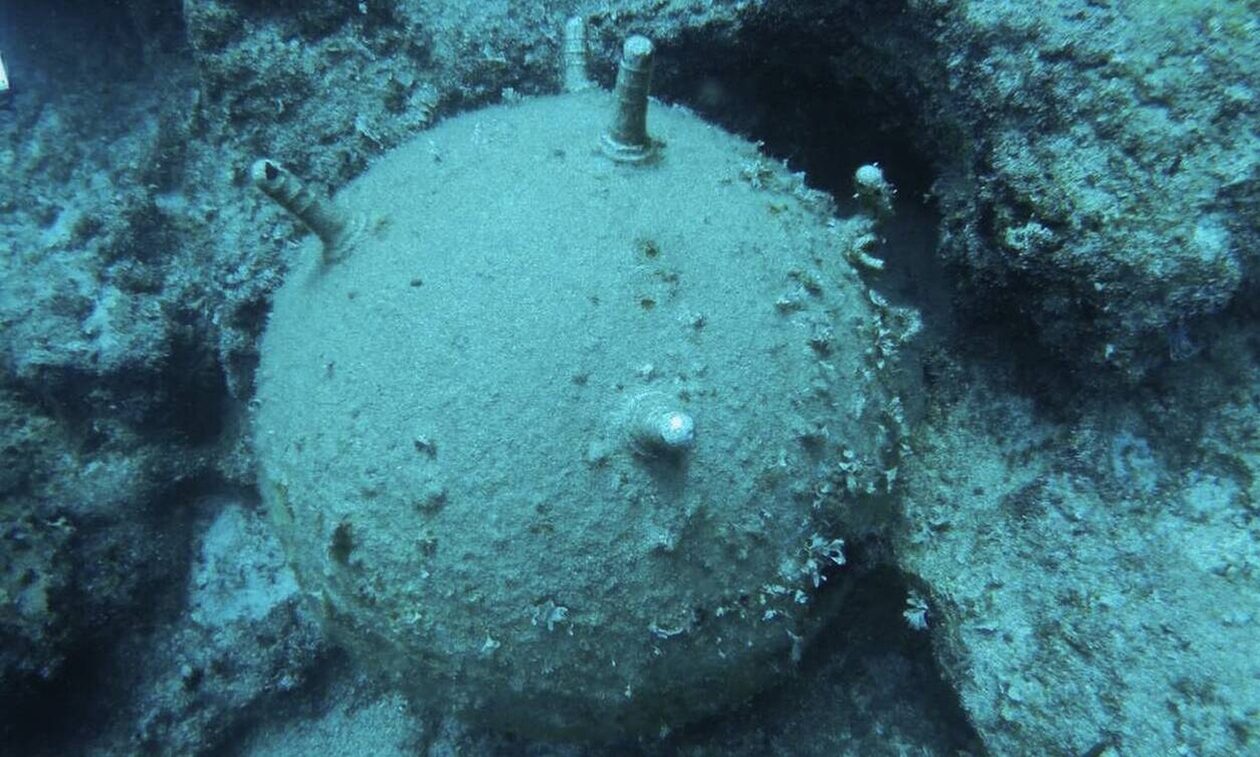 Καβάλα: Εντοπίστηκε νάρκη σε βάθος δύο μέτρων στην θαλάσσια περιοχή της Κάρυανης