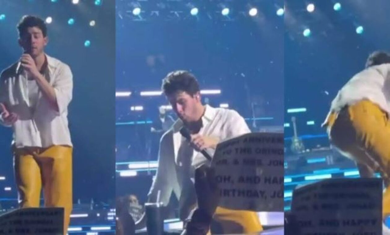Έπεσε σε τρύπα εν ώρα συναυλίας ο τραγουδιστής των Jonas Brothers