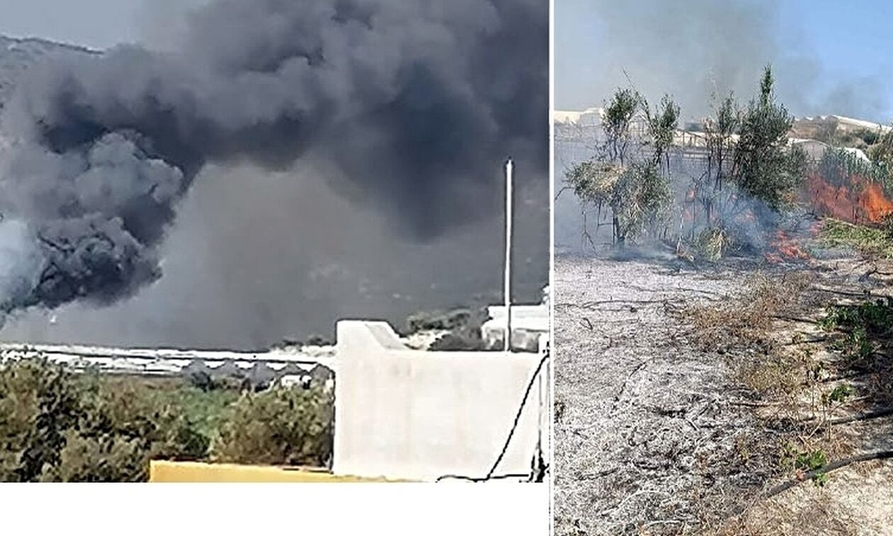 Σε ύφεση βρίσκονται οι πυρκαγιές σε Ιεράπετρα Κρήτης και Λαχανά Θεσσαλονίκης