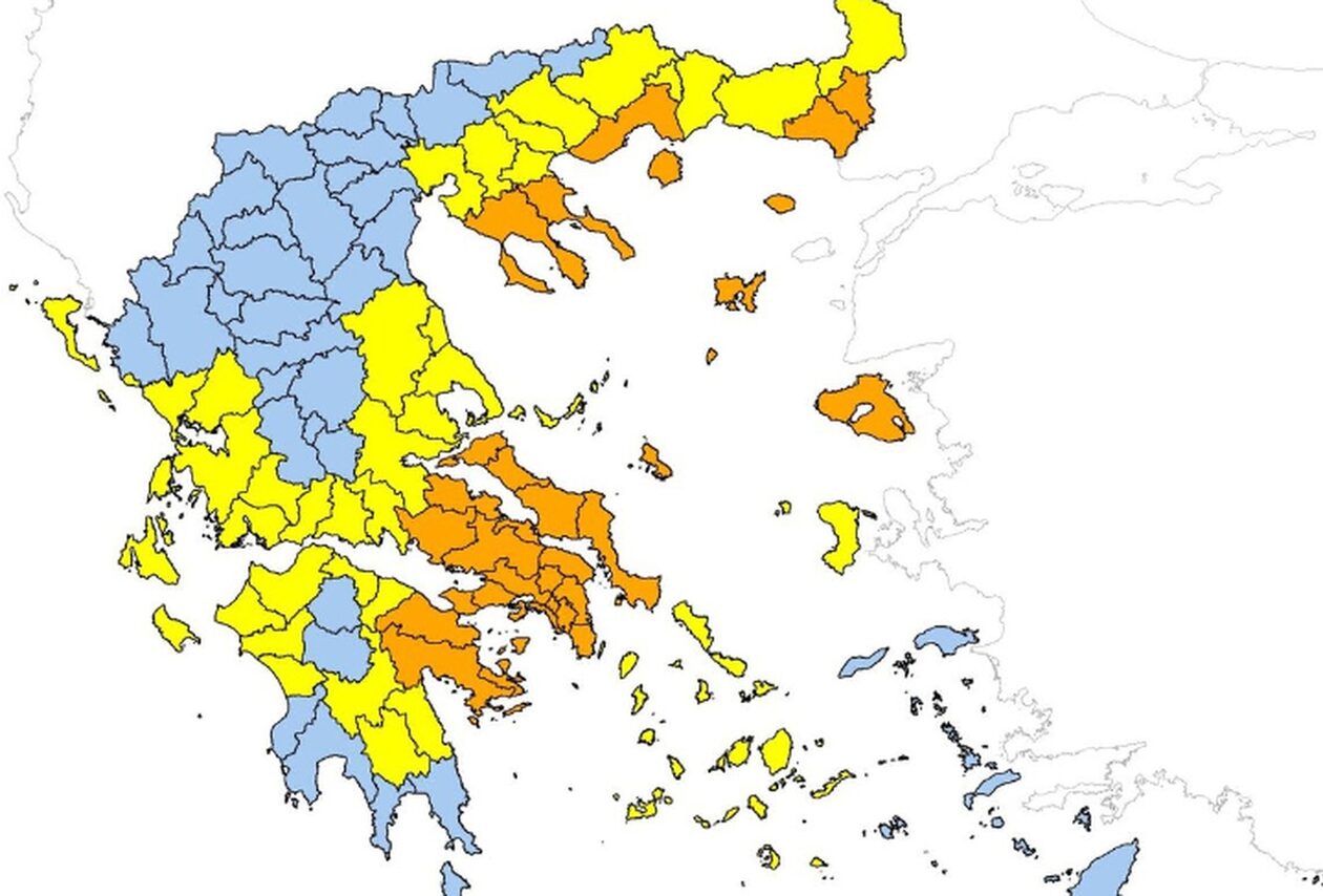 Φωτιές: Πολύ υψηλός κίνδυνος πυρκαγιάς σε 6 Περιφέρειες για σήμερα (20/08) – Δείτε τον χάρτη
