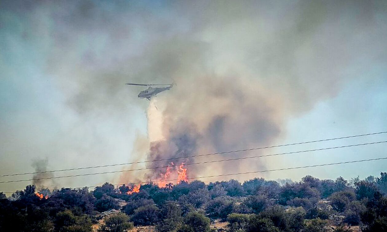 Δυσοίωνη πρόγνωση Meteo για τις φωτιές: Άνεμοι πάνω από 70 χλμ την ώρα σε Βοιωτία και Έβρο