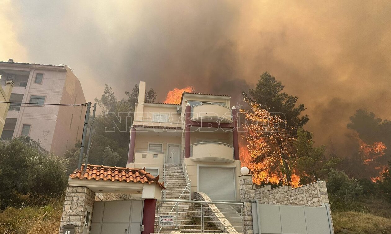 Φωτιά στη Φυλή: Καίγονται τα πρώτα σπίτια – Δραματικές ώρες για τους κατοίκους