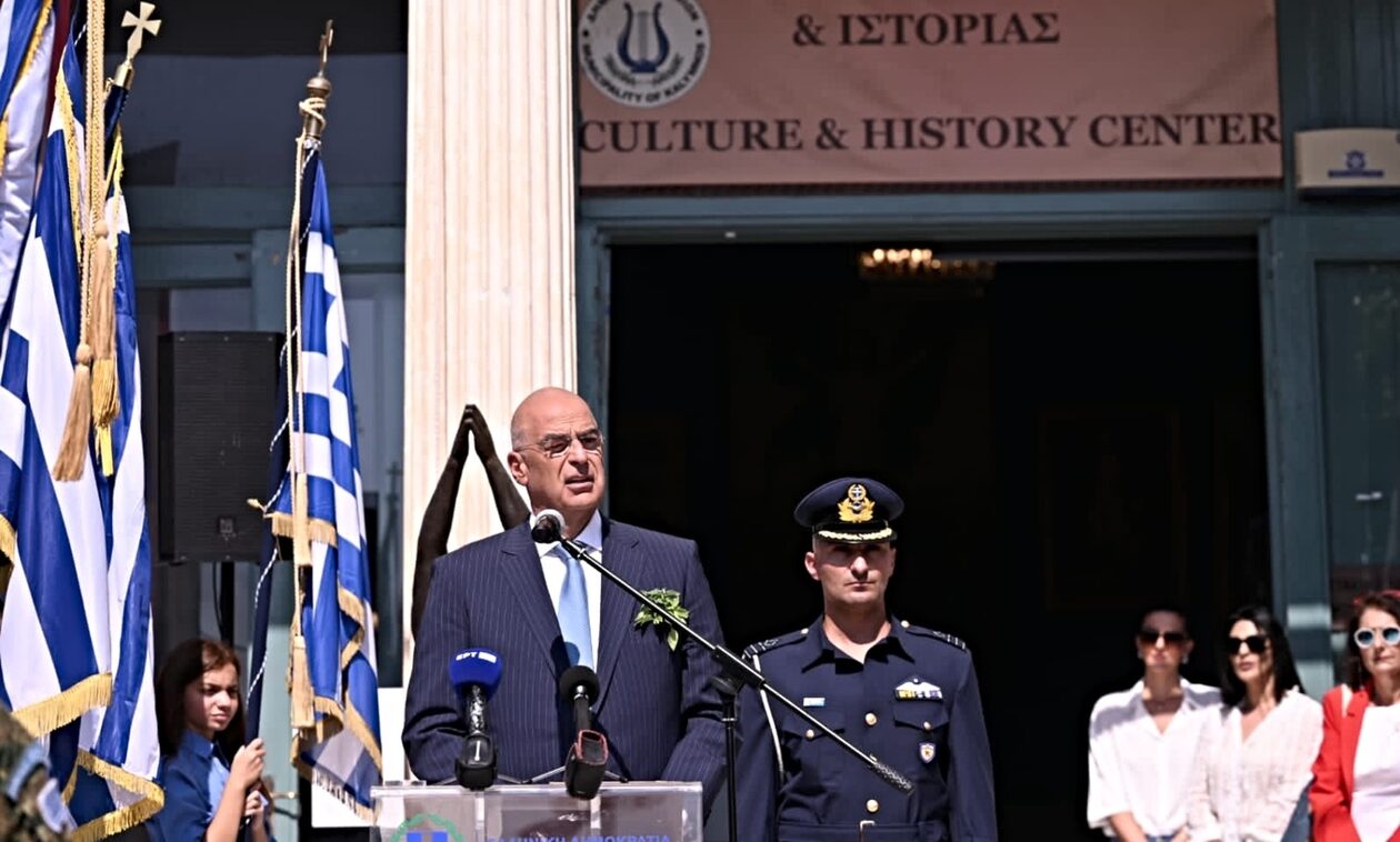 Ο Νίκος Δένδιας επισκέφθηκε την Κάλυμνο – Παρέστη στην 199η επέτειο της ναυμαχίας του Γέροντα