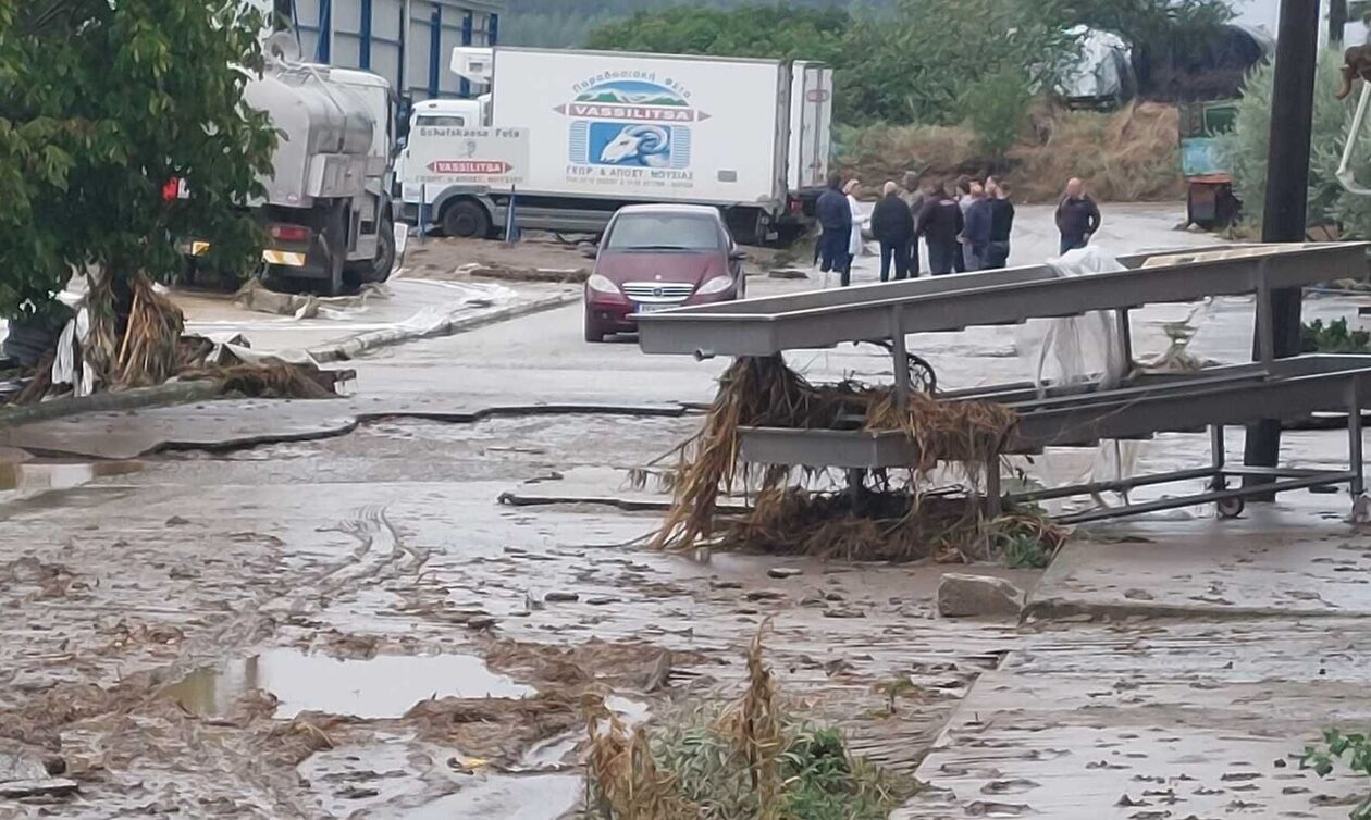 Κακοκαιρία Daniel: Αγνοείται βοσκός στην περιοχή της Νέας Λεύκης στη Λάρισα