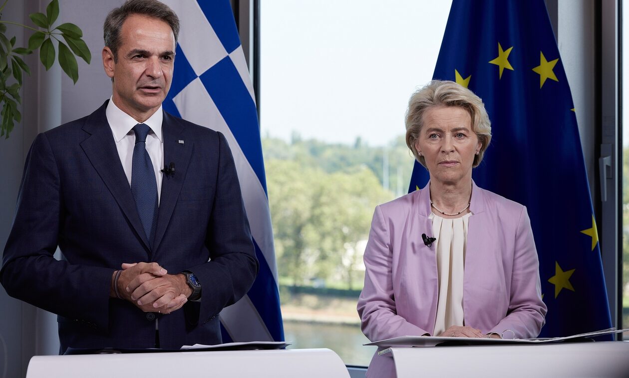 Ούρσουλα φον ντερ Λάιεν σε Μητσοτάκη: Βοήθεια 2,25 δισ. ευρώ από την ΕΕ για την κακοκαιρία Daniel