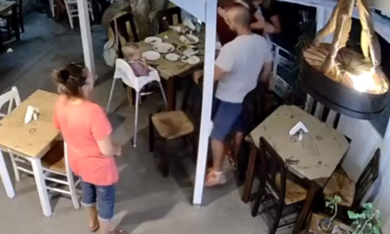 Βίντεο σοκ: Έσωσε μικρό κοριτσάκι από βέβαιο πνιγμό σε ταβέρνα