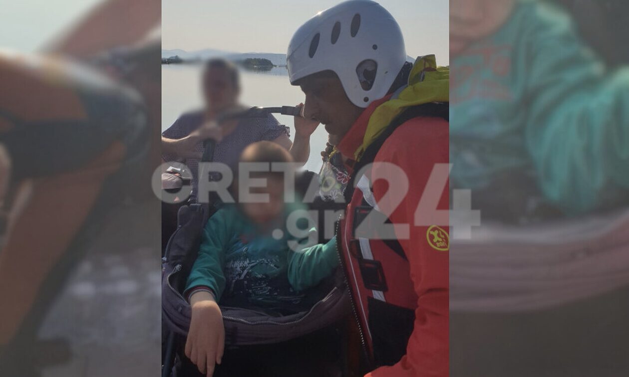 Πλημμύρες: Κρητικοί πυροσβέστες διέσωσαν παραπληγικό αγόρι (pics-vid)