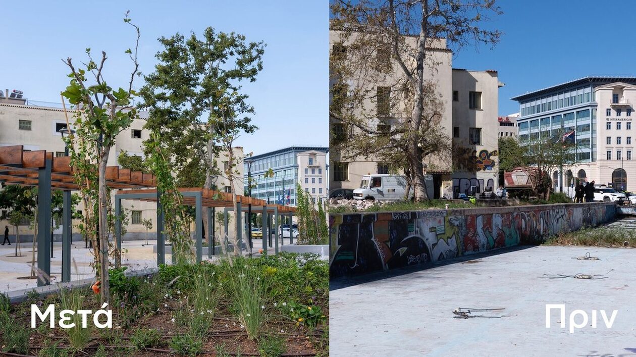 Ριζική ανάπλαση της πλατείας Αρμενίων στον Νέο Κόσμο – Το πριν και το μετά