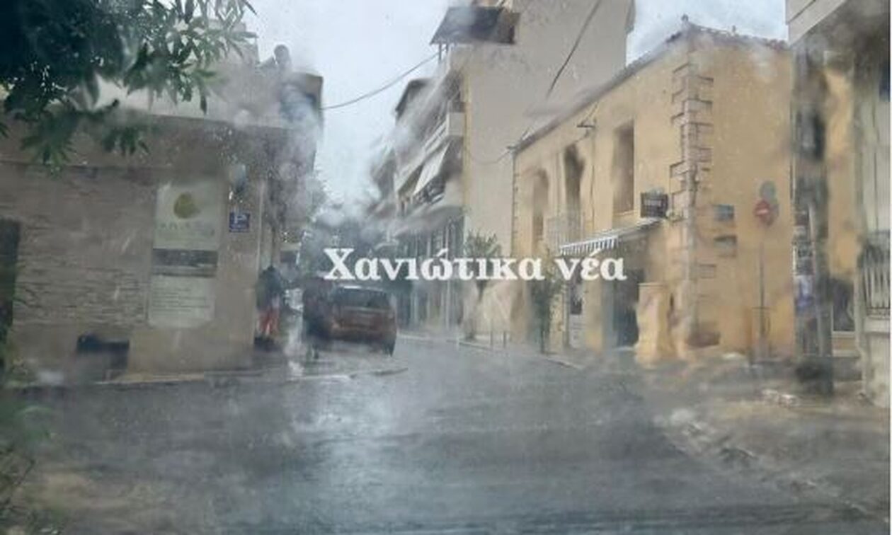 Κακοκαιρία Elias: «Πνίγηκαν» τα Χανιά – Πλημμύρισαν οι δρόμοι
