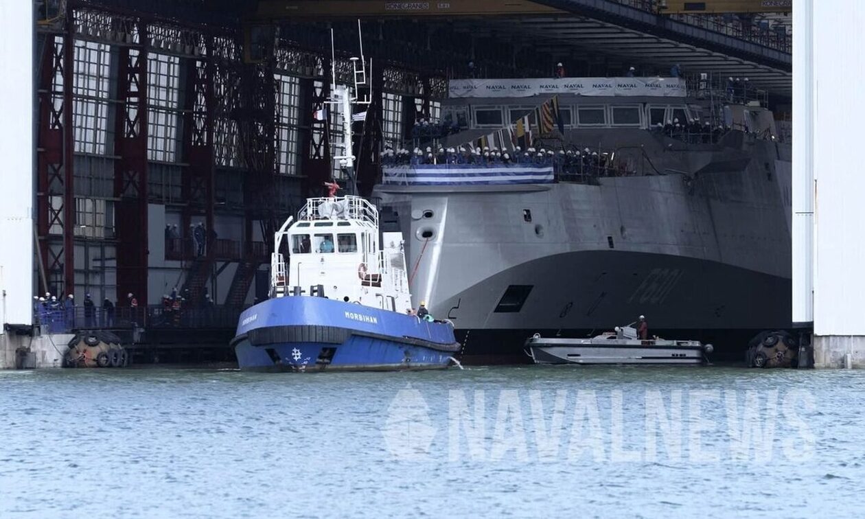 Φρεγάτα Κίμων:  Στα γαλανόλευκα η πρώτη ελληνική φρεγάτα Belharra (φωτο+vid)