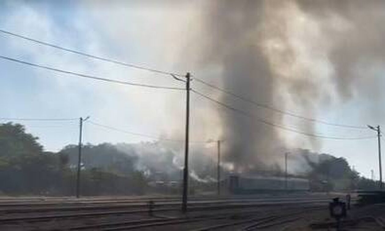 Αλεξανδρούπολη: Φωτιά στο εμβληματικό κτίριο του Γαλλικού Σταθμού