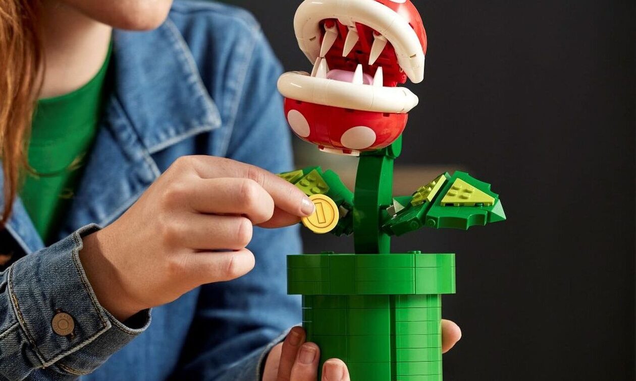 Super Mario: Το εμβληματικό Piranha Plant με 540 «κυβάκια»