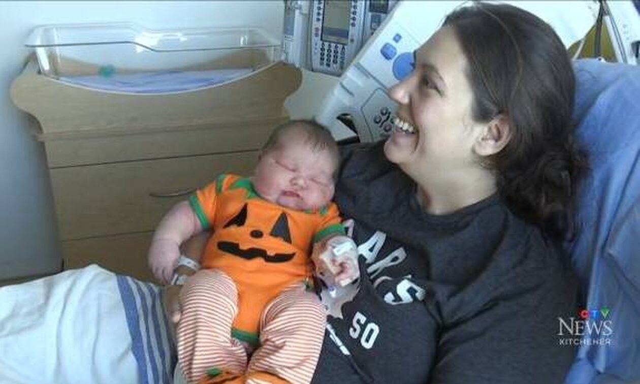 Καναδάς: Γεννήθηκε μωρό σχεδόν 8 κιλά – Έσπασε ρεκόρ 13 ετών