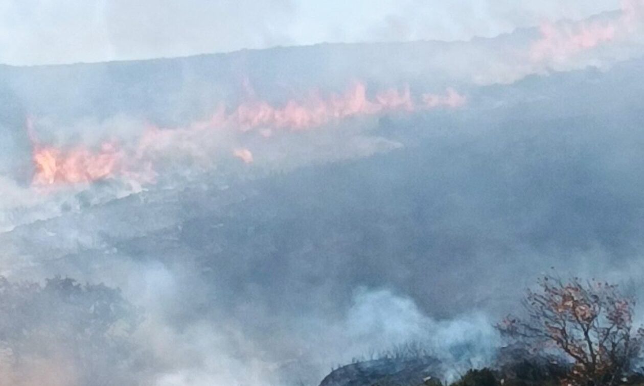 Κρήτη: Επί ποδός η Πυροσβεστική – Μέτωπα φωτιάς σε Χανιά και Αστερούσια