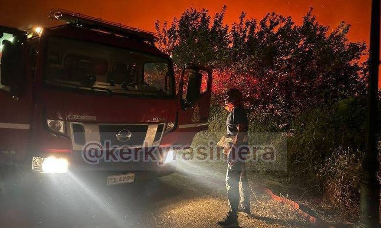 Κέρκυρα: Φωτιά τώρα στους Βελονάδες