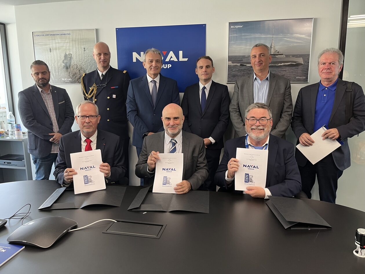 Η Naval Group ενισχύει τη συνεργασία της με το Ελληνικό Εθνικό Κέντρο Επιστημονικών Ερευνών