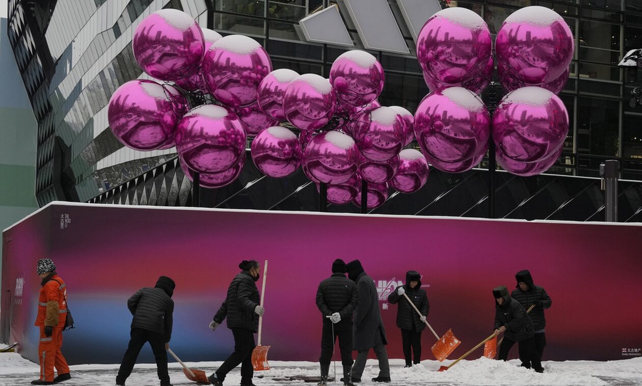 Πολικό ψύχος στην Κίνα: Στους – 48 βαθμούς Κελσίου ο υδράργυρος – Μπλάκ άουτ και χάος στις μεταφορές