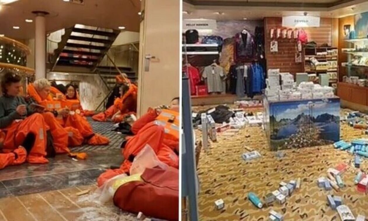 Βόρεια Θάλασσα: Νέο τρομακτικό βίντεο από την μάχη του κρουαζιερόπλοιου με τα κύματα 21 μέτρων