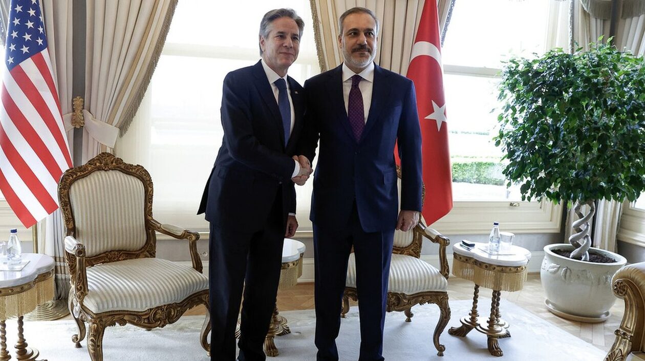Σε εξέλιξη η κρίσιμη συνάντηση Μπλίνκεν-Φιντάν στην Κωνσταντινούπολη