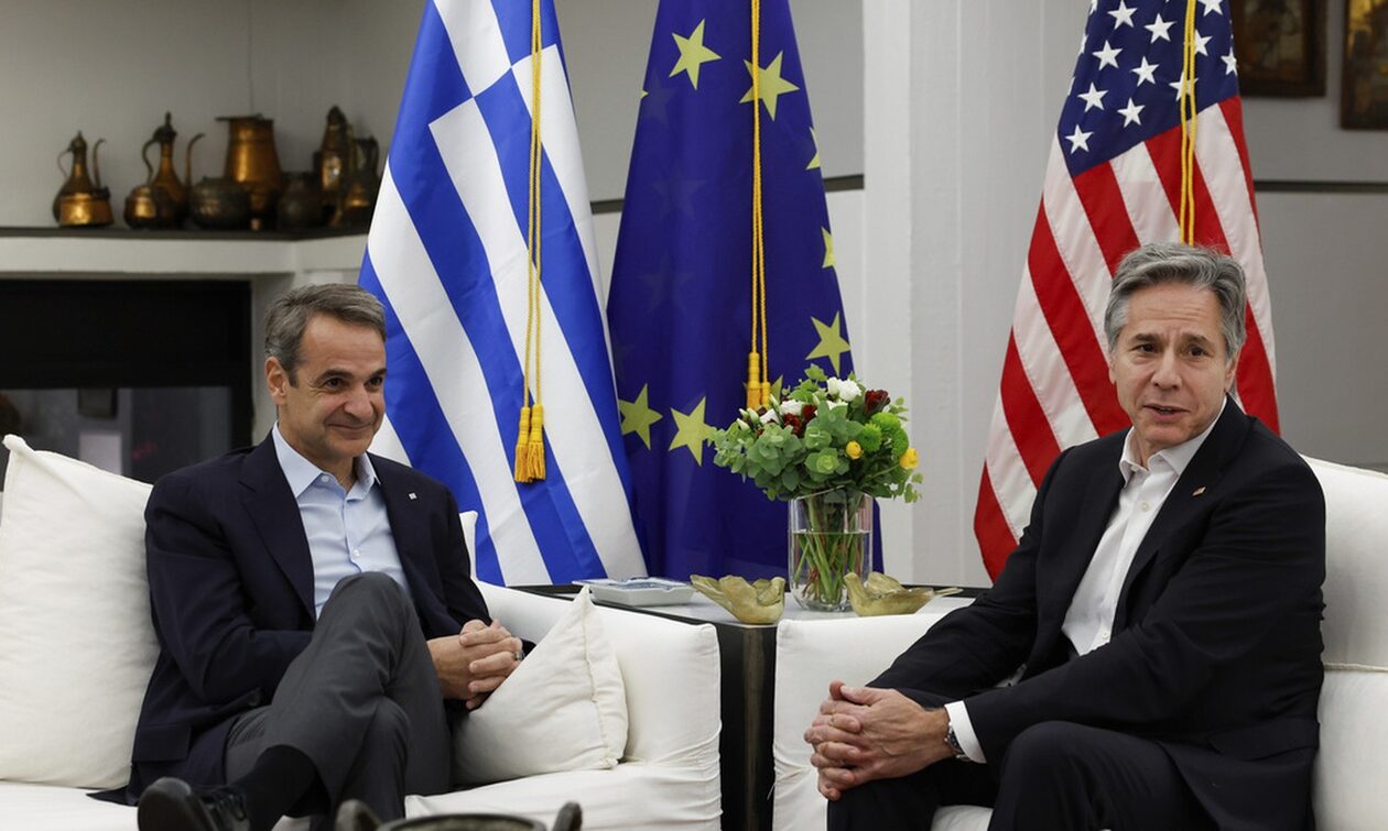 Χανιά: Ολοκληρώθηκε η συνάντηση του Μητσοτάκη με τον Μπλίνκεν – Σε θερμό κλίμα οι συνομιλίες