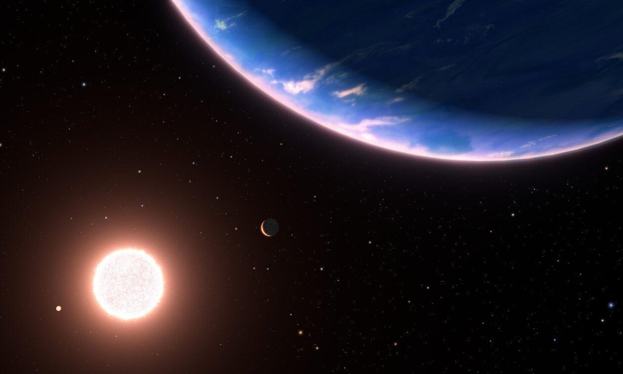 Αστρονόμοι παρατήρησαν τον μικρότερο εξωπλανήτη με υδρατμούς στην ατμόσφαιρά του