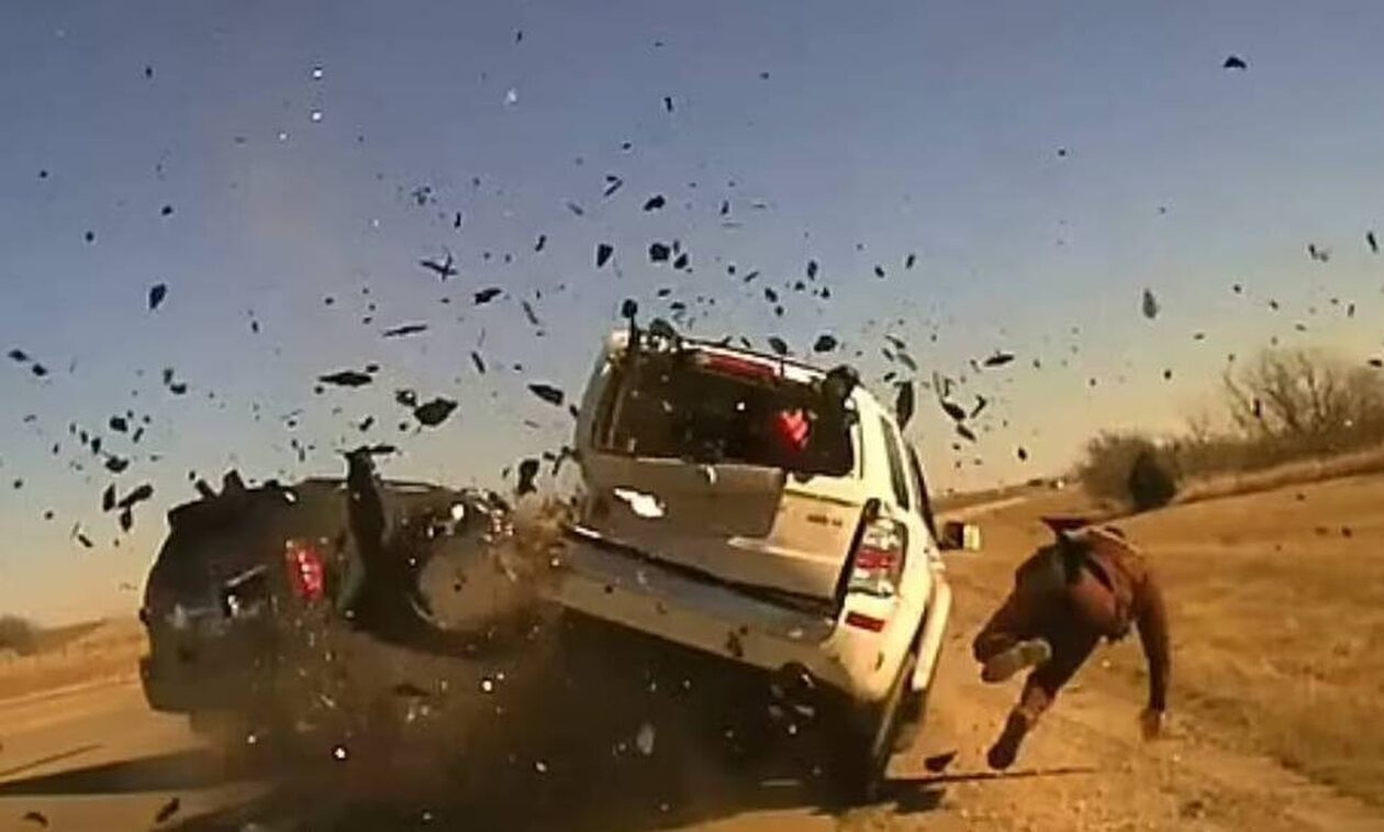 ΗΠΑ: Τροχαίο «βγαλμένο» από ταινία δράσης – Αστυνομικός εκσφενδονίστηκε από ΙΧ που έτρεχε υπερβολικά