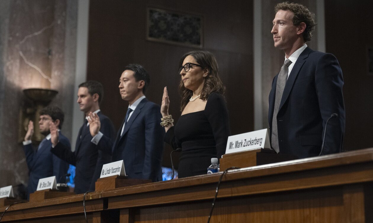 ΗΠΑ: Οι CEO των Meta, TikTok, X απάντησαν σε  σκληρές ερωτήσεις για την παιδική ασφάλεια