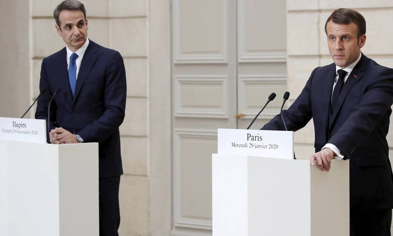 Συνάντηση Κυριάκου Μητσοτάκη – Εμανουέλ Μακρόν στην Αρχαία Ολυμπία