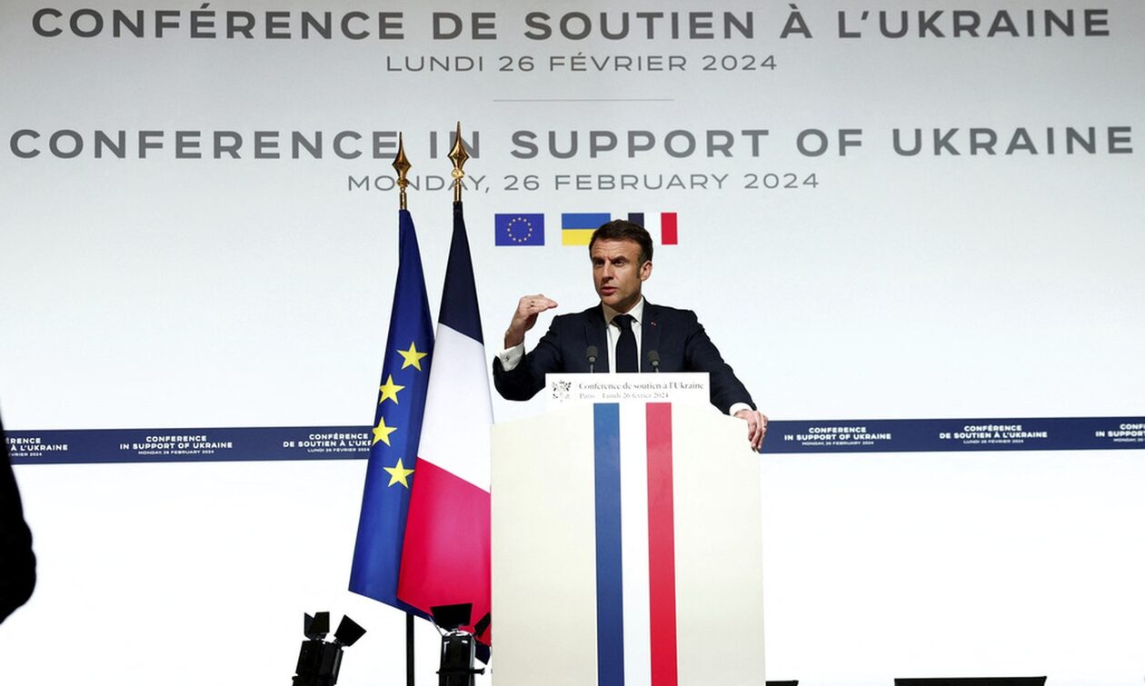 Ο Μακρόν ανακοίνωσε την αναβάθμιση της στρατιωτικής βοήθειας της Δύσης στην Ουκρανία