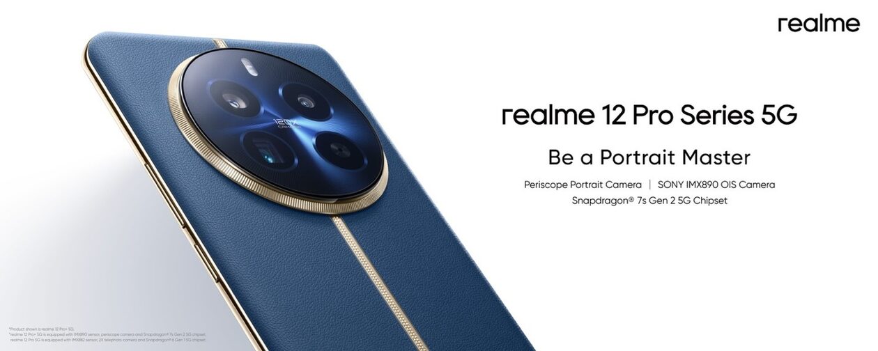 Η σειρά realme 12 Pro 5G, «Portrait Master» είναι εδώ, με τον κορυφαίο στην κατηγορία του τηλεφακό π