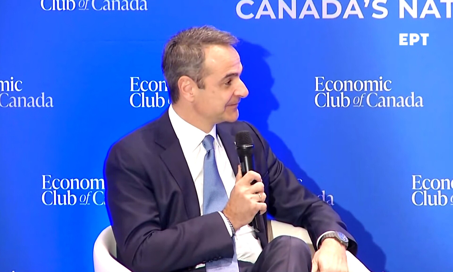 Live: Η ομιλία του Κυριάκου Μητσοτάκη σε επιχειρηματικό φόρουμ στο Τορόντο