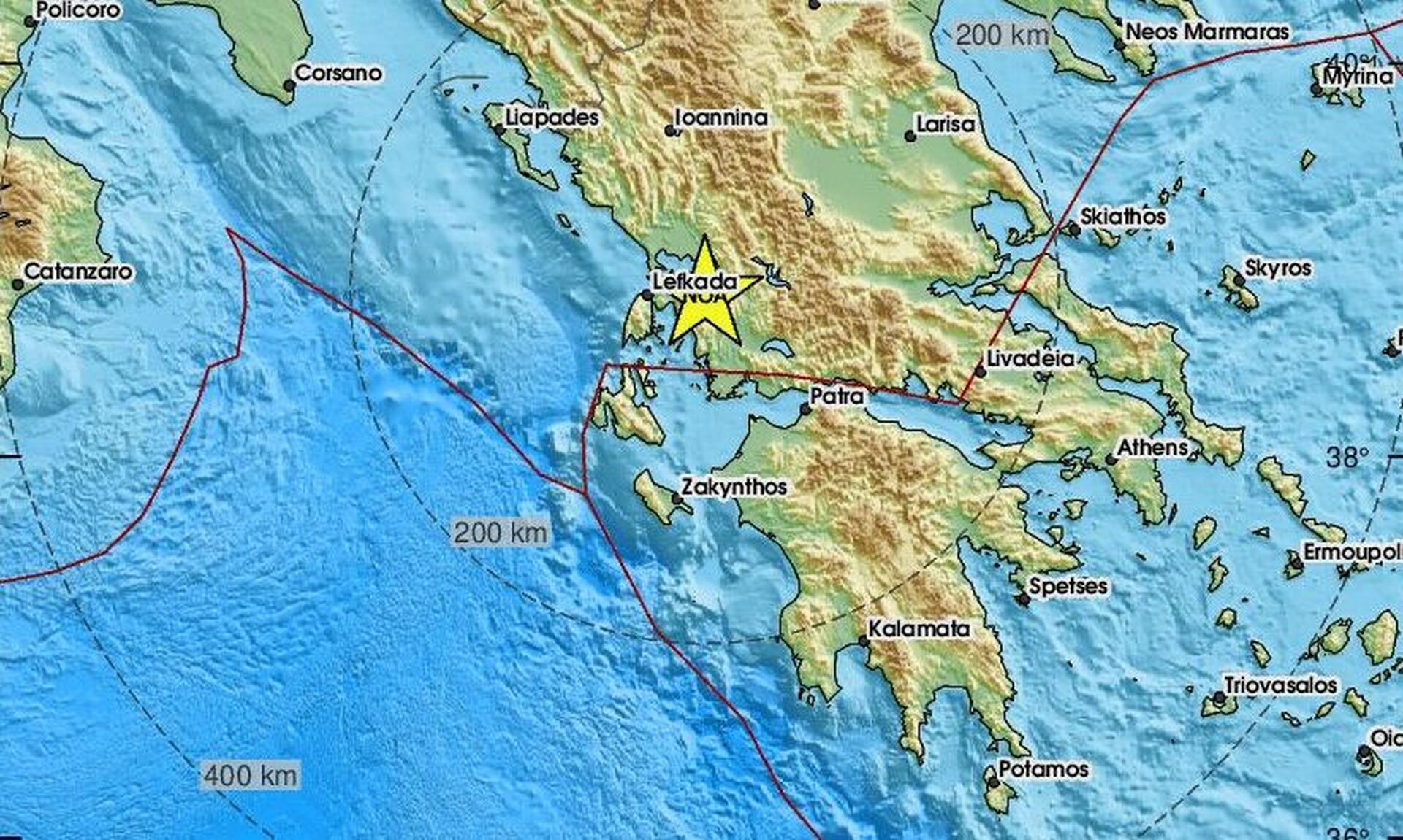 Σεισμός τώρα στην Αμφιλοχία – Αισθητός σε πολλές περιοχές