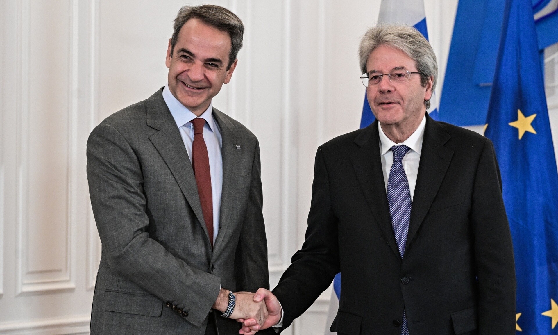 Συνάντηση Μητσοτάκη – Τζεντιλόνι: «Ο ρυθμός ανάπτυξης στην Ελλάδα κάνει τη διαφορά»