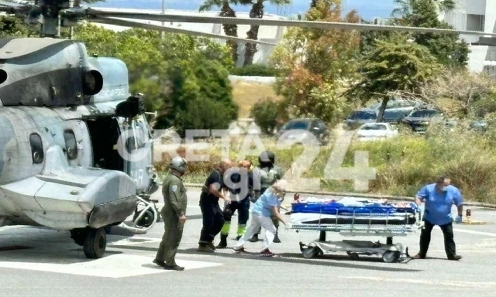 Ηράκλειο: Αεροδιακομιδή σωτηρίας με Super Puma για πολυτραυματία τροχαίου από την Κω